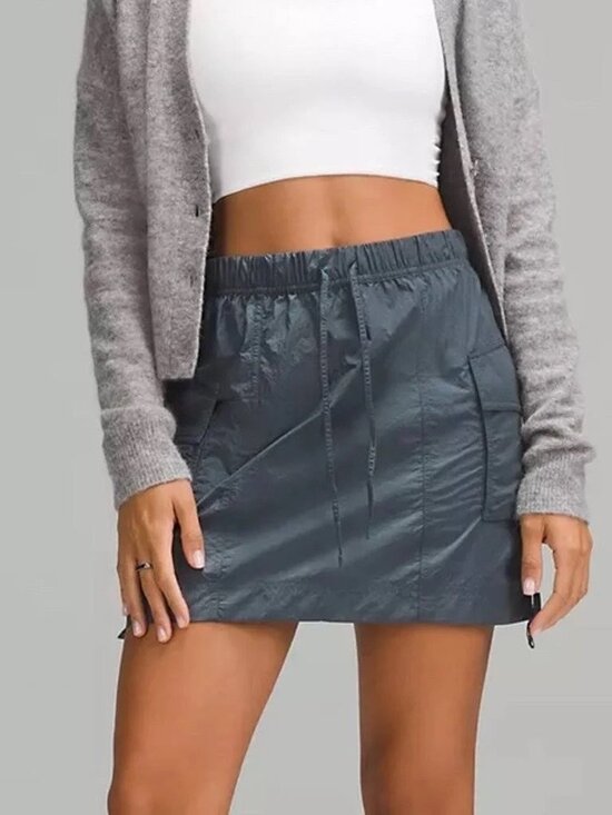 lululemon athletica Dresses & Skirts - Lululemon Nylon Cargo Mini Skirt - NWOT Size M